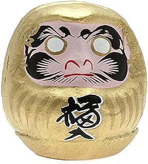 Kotobuki Wealth Daruma Collectible Figurine, Small, Gold