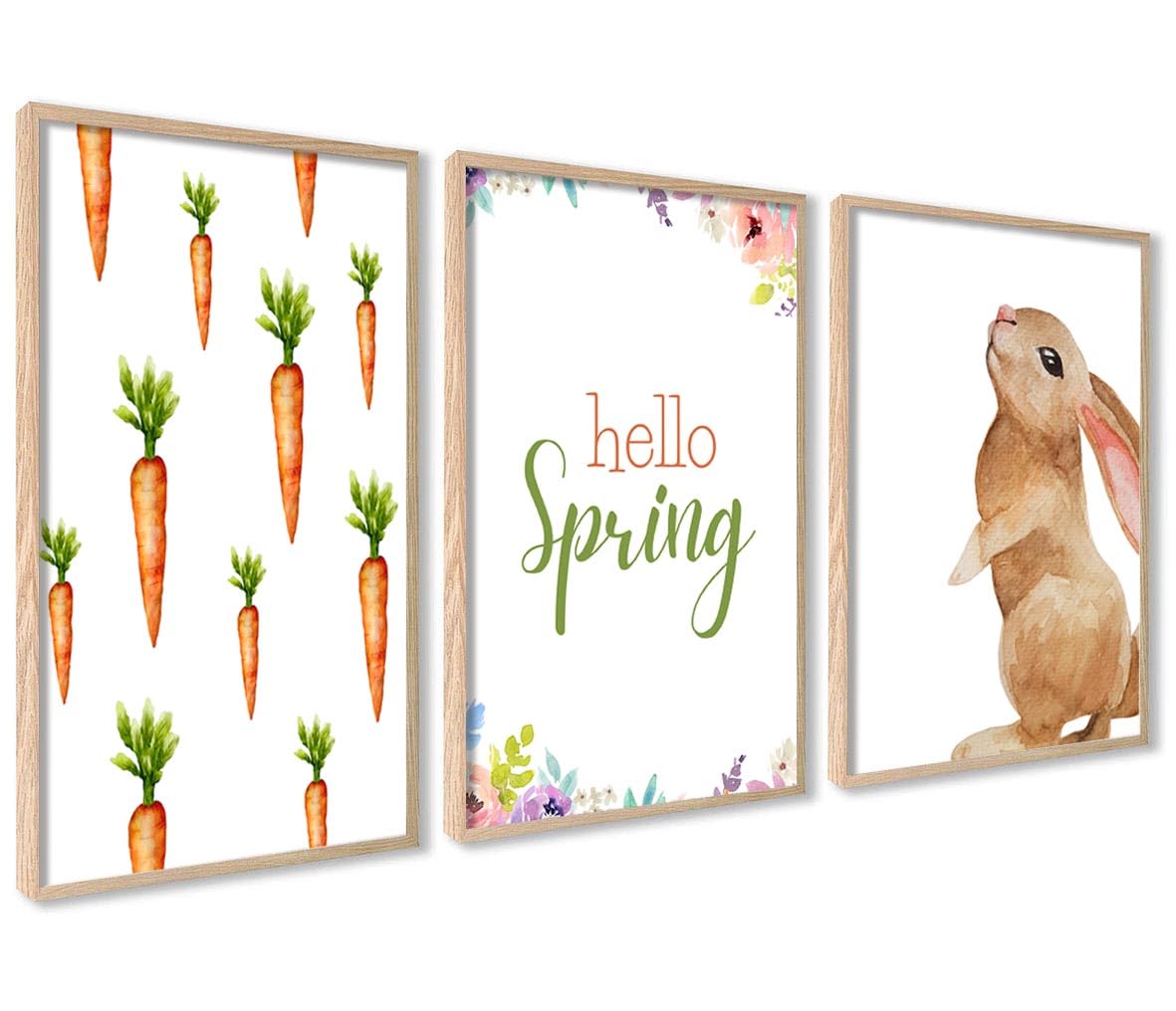 ag.art deco Pack of 3 Wall Art 30x40cm Wooden Frame Wall Decor — image 1