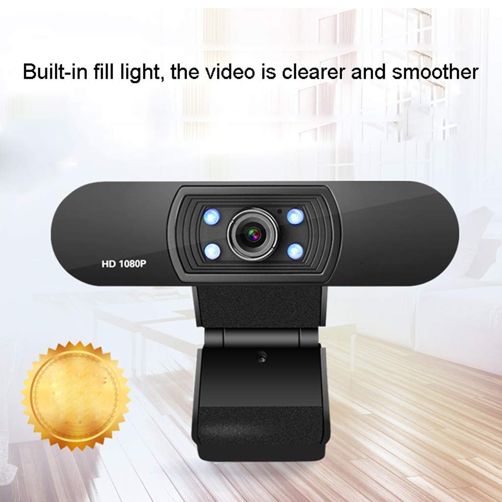 1080P La Cámara para La Computadora con El Micrófono, Cámara Web con Micrófono Pantalla Ancha De Alta Definición De Vídeo De Webcam For Video Chat, Exámenes De Clase En Línea, Videoconferencia