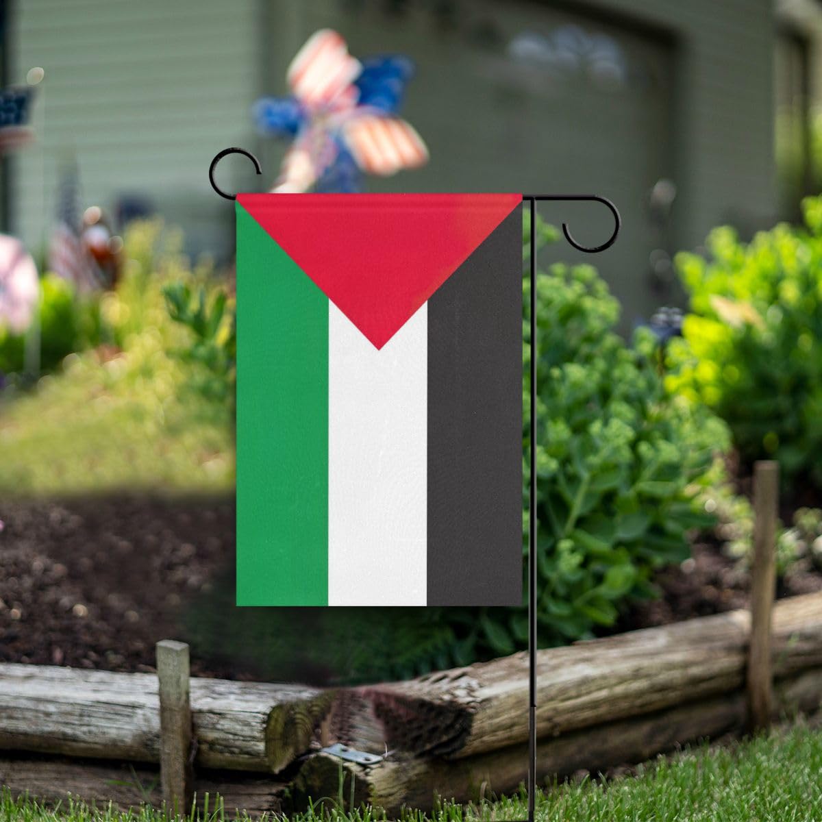 Palästina-Flagge 90x152 Cm – Doppelseitig, Wetterfest Mit Messingösen Für Garten & Terrasse