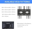 Suptek Ceiling TV Mount Fits Most 26-65 inch LCD LED Plasma Panel Display with Max VESA 400x400mm Loaded up to 45kg/100lbs Height Adjustable MC4602 gallery image