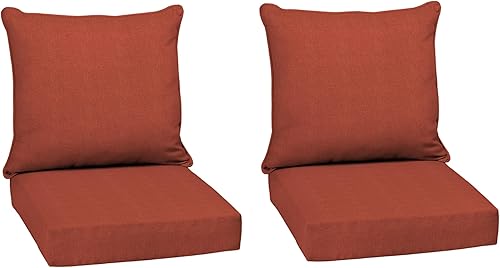Miniatura 57 de Arden Selections Juego de cojines profundos para exteriores, 24 x 24 pulgadas, resistente al clima, a prueba de lluvia, resistente a la decoloración