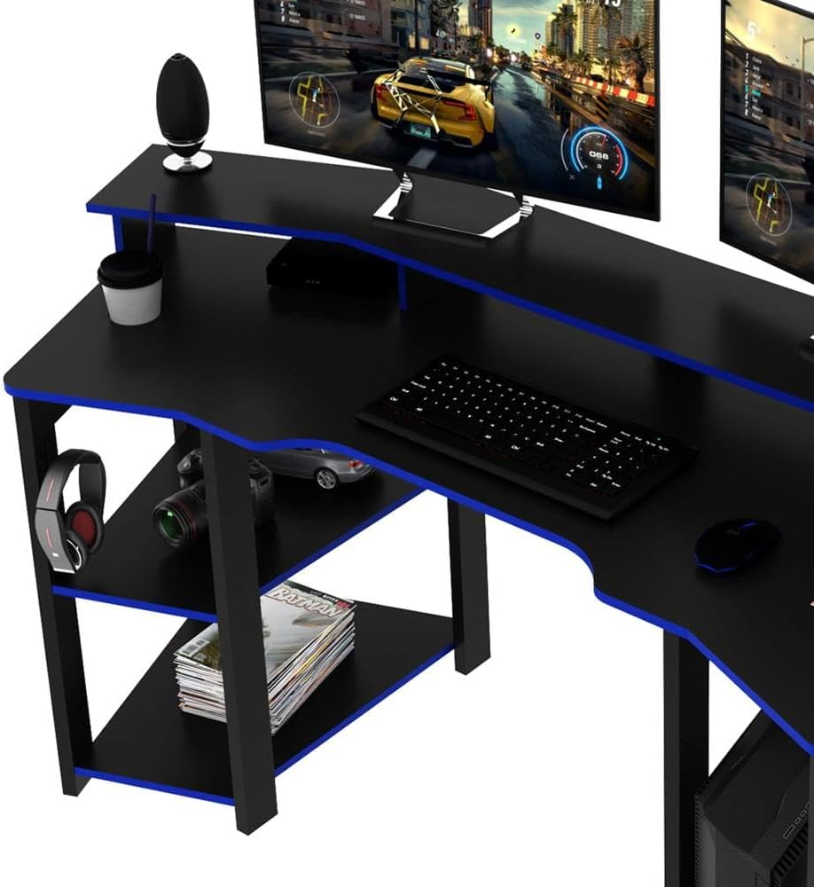 Mesa Gamer ME4167 Preto/Azul: Review após 7 dias de uso intenso