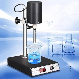 Laboratory High Speed Dispersing Homogenizer Emulsifier High Shear Mixer Capacity 20000rpm Digital Display Blender for Medience/Cosmetics/Food/Paints Industry