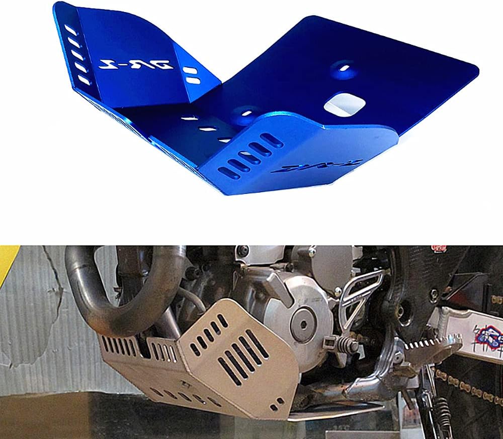 DRZ400SM Front Skid Plate Engine Bash Guard Cover Protector Compatible with Suzuki DR-Z400SM / DR-Z400E DRZ400E / DR-Z400S DRZ400S DRZ400 DR-Z400 2005-2024 (Blue)