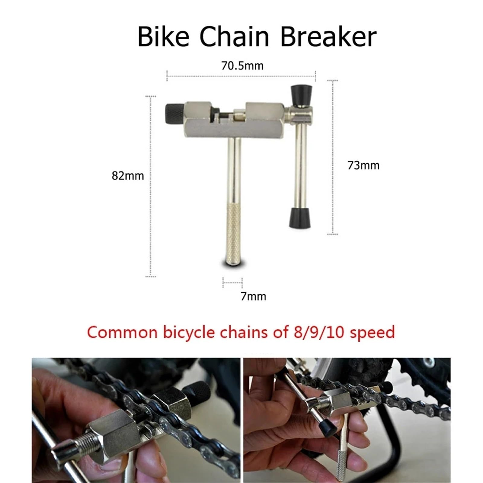 Kit De Reparación Multiherramienta For Ciclismo Al Aire Libre, Alicates De Eslabones De Cadena For Extracción De Volante, Accesorios For Mantenimiento De MTB(RepairTool-6-2)