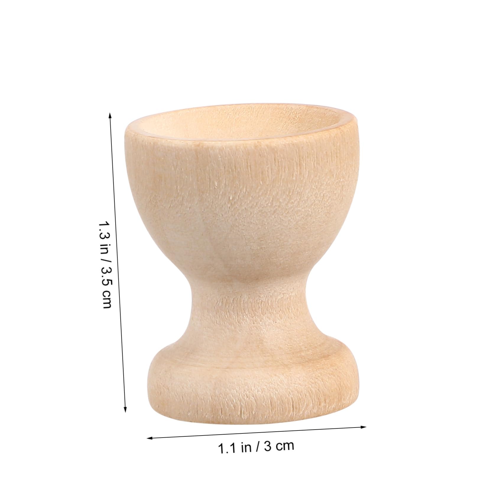 BRIGHTFUFU 24Pcs Wooden Egg Holders Egg Storage Cups for Boiled Eggs Chic Design for Home Dining Special Occasions Impact Resistant Wooden Egg Containers