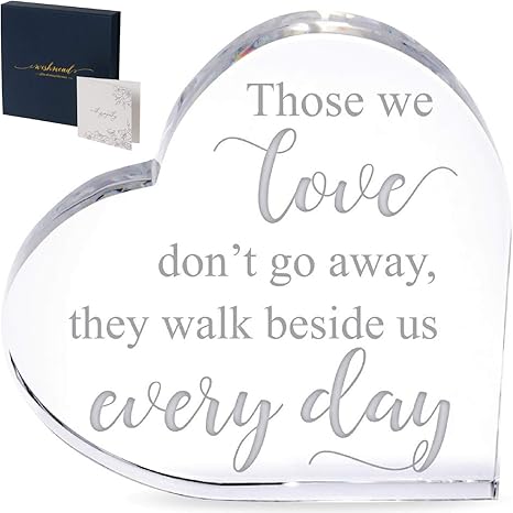 Amazon Com Wishmead Sympathy Gift Memorial Gifts Bereavement Sympathy Gifts For Loss Of Mother Glass Crystal Heart In Memory Of Loved One Loss Of Father Husband Condolence Remembrance Grief Sorry Loving