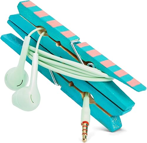 Miniatura 9 de Juvale Pinzas de madera y clips para colgar, paquete de 100, 3.9 x 0.6 x 0.6 pulgadas, madera natural, moderno, clips de lavandería resistentes para