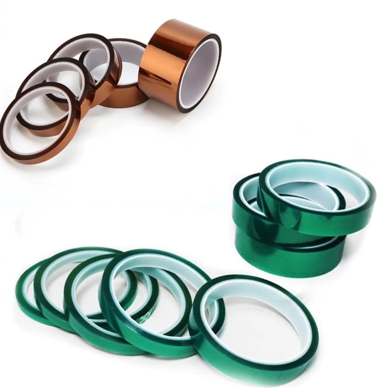 1/3/5PCS 5-25MM X 33M Professional Heat Resistant High Temperature Insulation Electronics Industry Welding Polyimide Kapton Tape(3PCS,15mm)