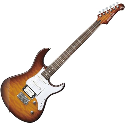 Yamaha PAC212VQM TBS Electric Guitar - Quilted Maple Body and Headstock - Tobacco Sunburst