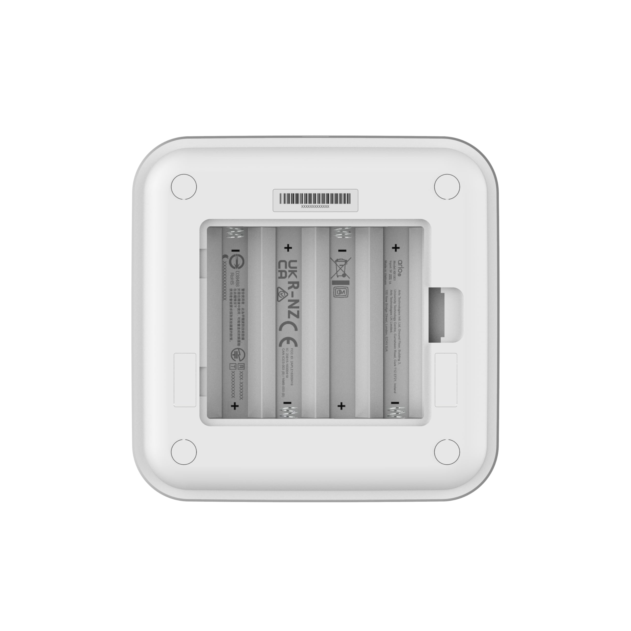 Arlo Clavier sans fil pour système de sécurité domestique Arlo - Accessoire certifié Arlo - Clavier d'alarme, installation à monter soi-même, sirène intégrée, blanc - KB1001
