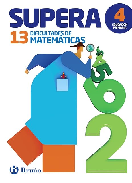 Portada de Supera las 13 dificultades de Matemáticas 4