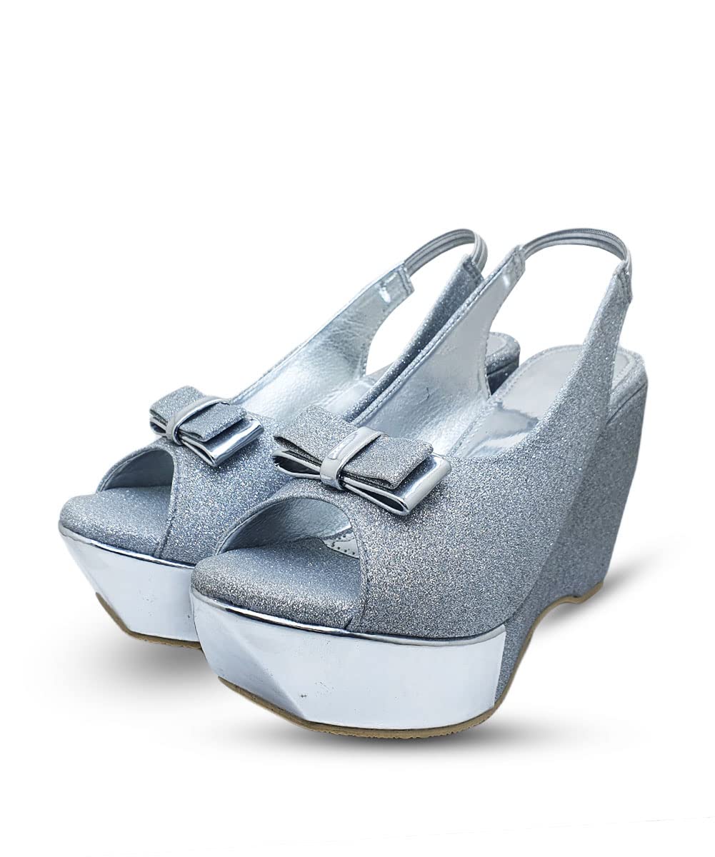 Digni Womens Silver Wedges Fashion Sandal (B0BDV8RC45) Amazon Price History, Amazon Price Tracker