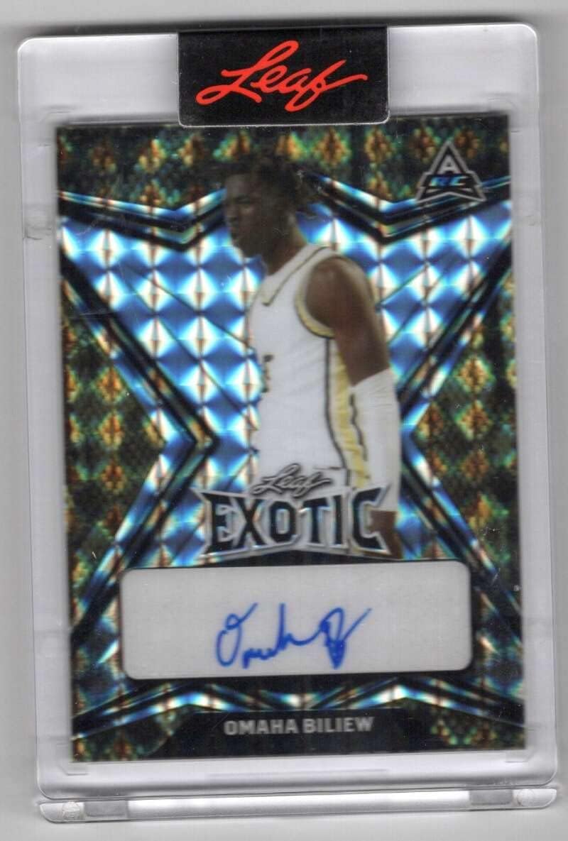 OMAHA BILIEW RC AUTO 2022-23 Leaf Exotic Snakeskin /7 Autographs Mosaic ROOKIE Iowa State MT-MT+ NBA Basketball ARC