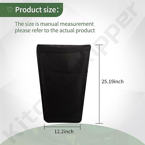 Miniatura 2 de KitchenKipper AM122416 Kit de bolsas de césped compatible con cortacéspedes John D-eere serie 100, para reemplazar bolsas de césped AM101602,