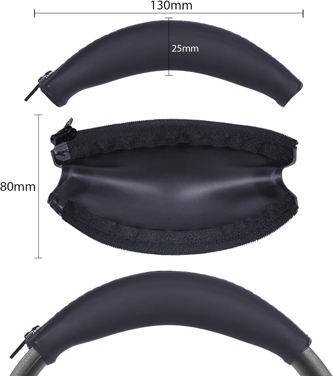 Adhiper Silicone Sweat Headband Cover for JBL Tune Series, Blue image 5
