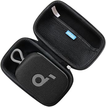 Hard Travel Case for Anleo Soundcore Select 4 Go Bluetooth Shower Speaker, Black