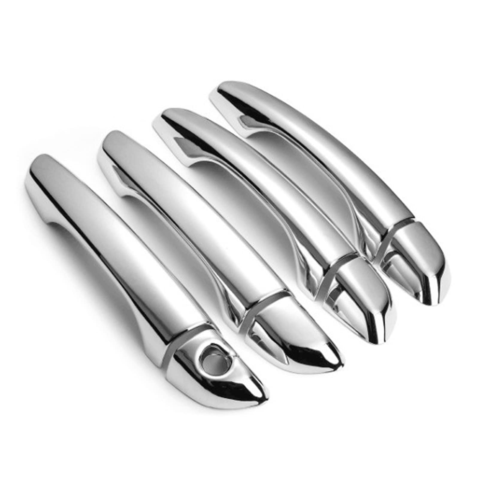 Rinkteea A Rinktee Exterior Car Door Handle For Hyundai Solaris 2017-2020 Chrome Car Door Handle Cover Trim Sticker Styling Ccessories Overlay(A)