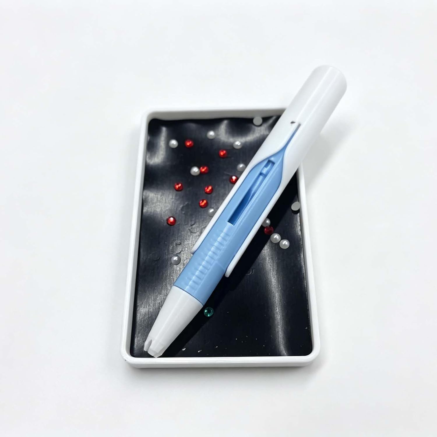 Automatic Diamond Painting Bead Dispenser, Diamond Art Tools Pen No Wax Needed,for DIY Craft Lovers (Blue)