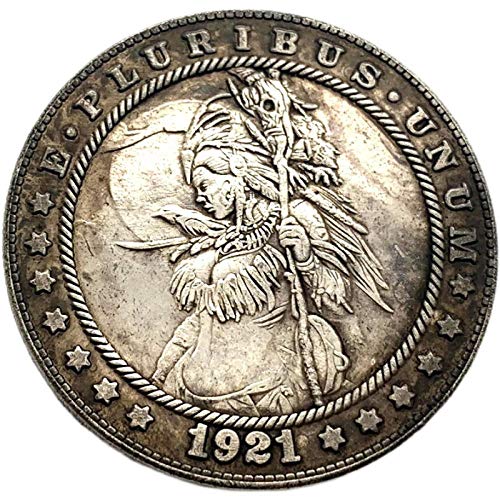 1921 Stray Coin Girl's Favorite Coin Commemorative Coin Gold-Plated Bitcoin Aita Coin Lucky Coin Collectible Coin Decoration Crafts