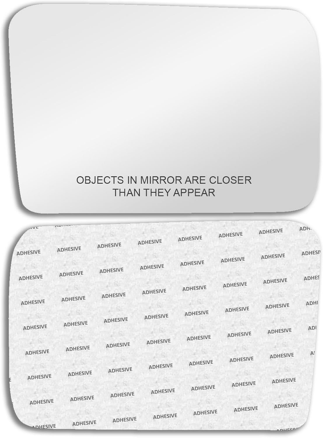 New Replacement Convex Mirror Glass with Full Size Adhesive for Nissan 1986-1994 D21 1987-1995 Pathfinder 1995-1997 Pickup Passenger Side View Right RH