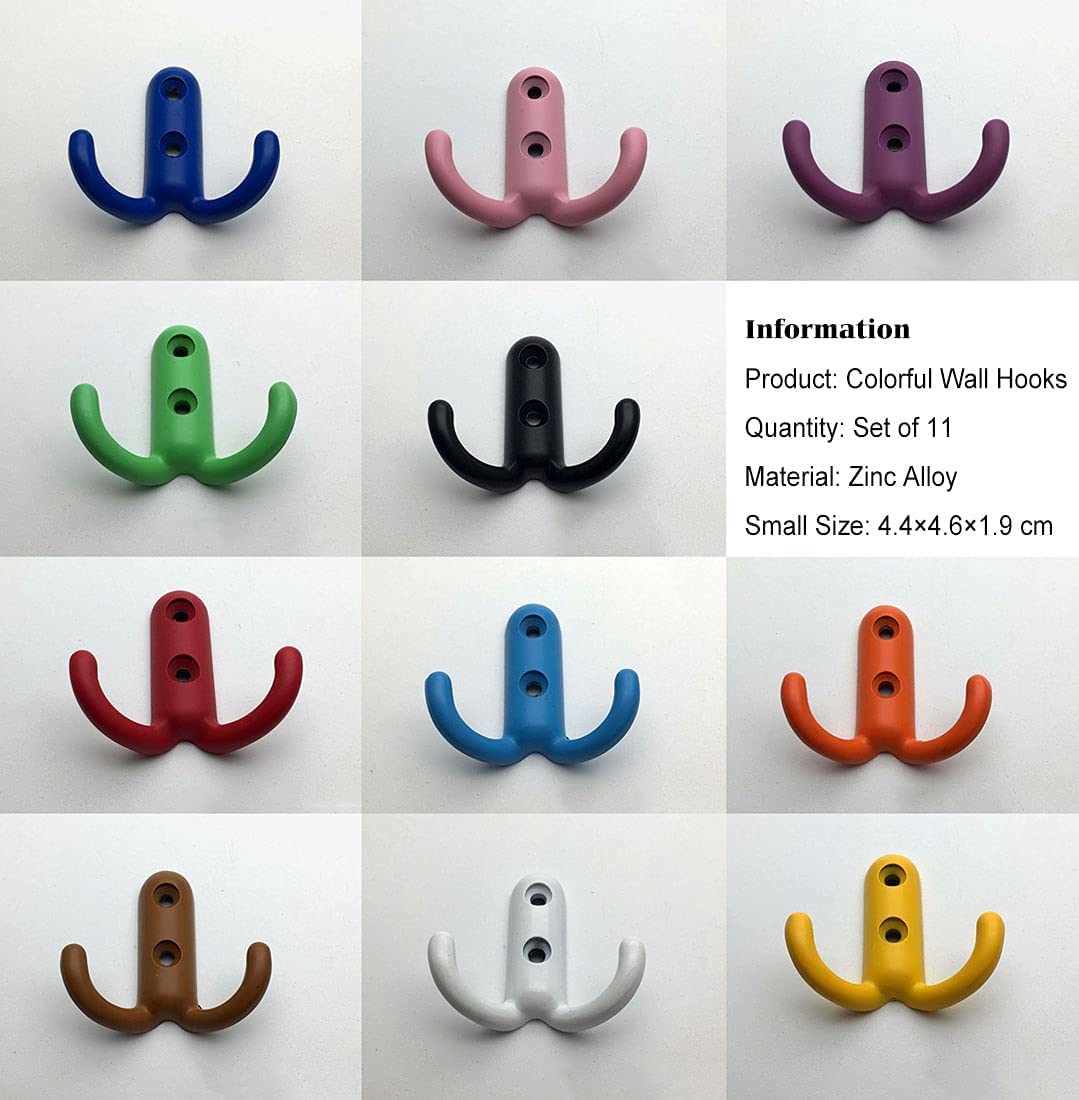 Amazon.co.jp: 洋服フック カラフルな壁フック 子供用 バスルーム