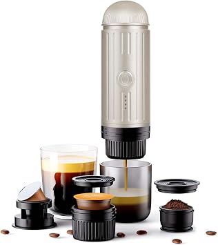 Portable Espresso Maker,19-Bar Self-Heating Coffee Machine