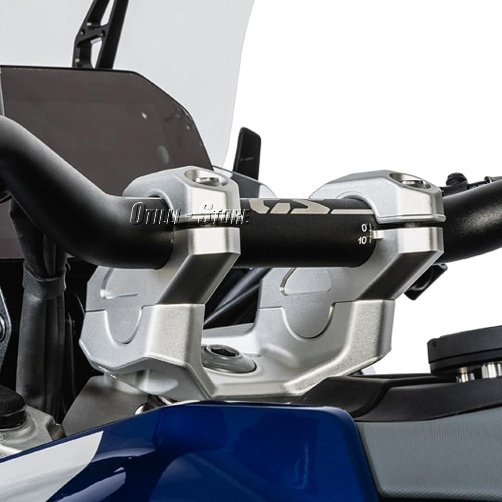Fits for BMW R 1300 GS R1300gs R1300GS ADV R1300GS Adventure 2023-2025 Motorcycle Handlebar Riser CNC Aluminum Handle Bar Clamp Height up Adapter Mount Kit Handle Bar Risers Move Back Clamp