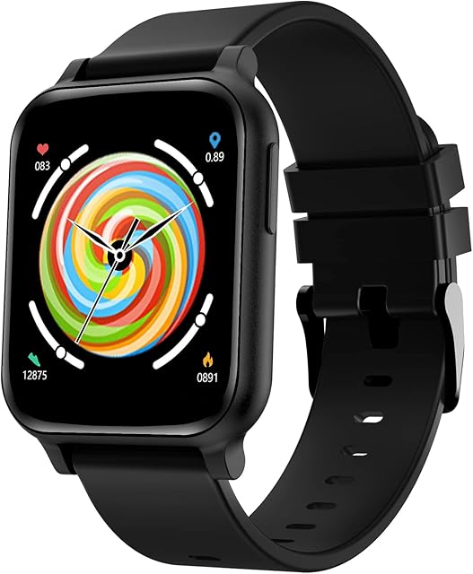 AiMoonsa Smart Watch for Android and iOS Phone with 1.69" Touch Screen, 24 Sports Activity Fitness Tracker Heart Rate Sleep Monitor, 5ATM Waterproof Pedometer Smartwatch Step Counter for Women and Men