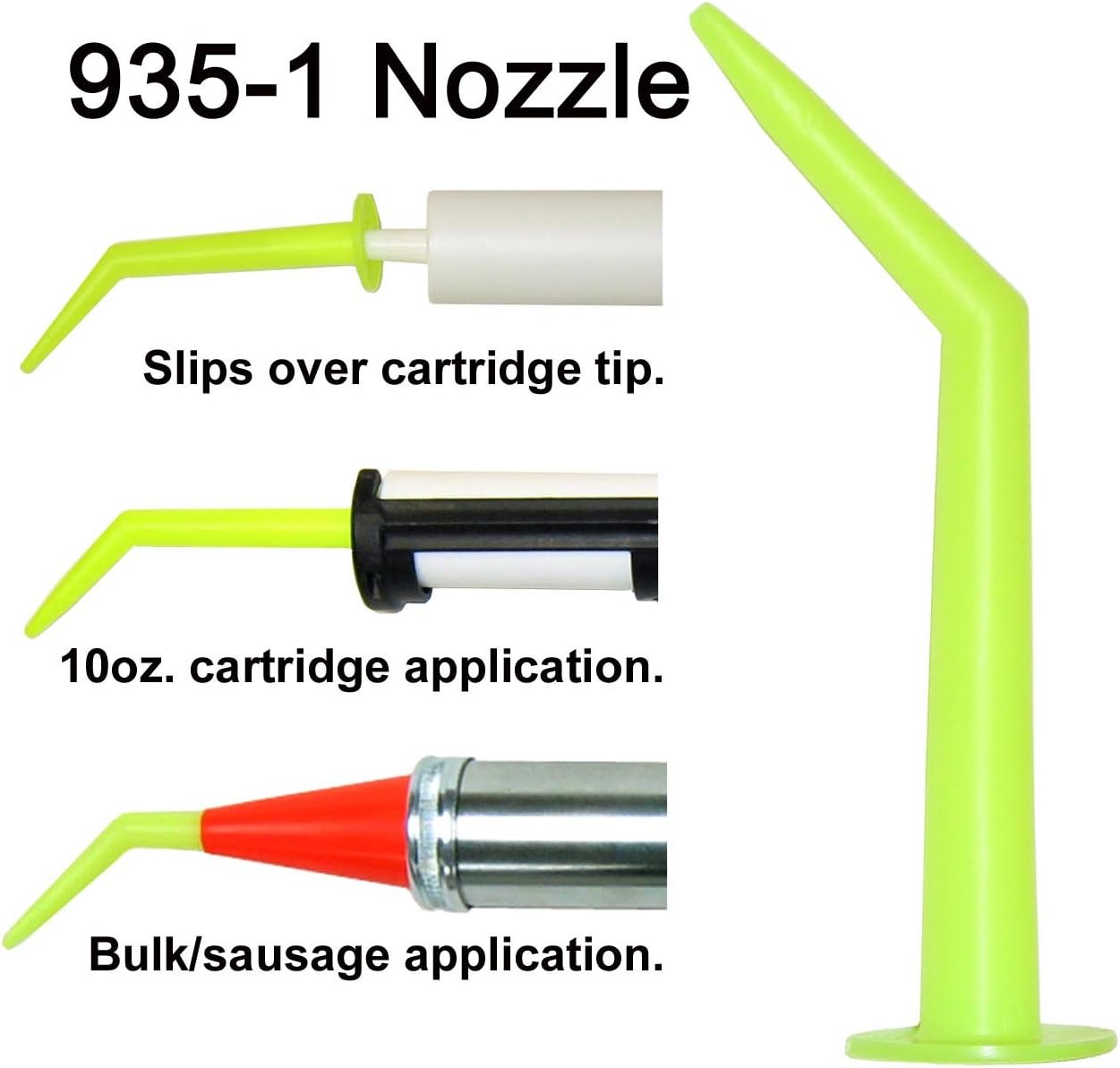 Albion 935-1 Angle Shot Green Plastic Nozzle (25 Pack)