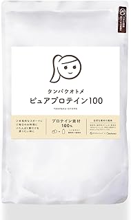タマチャンショップ タンパクオトメ ピュアプロテイン100 360g Wプロテイン（ホエイ＆ソイ） シンプル処方 低カロリー 国内製造 無香料・無加糖・保存料不使用