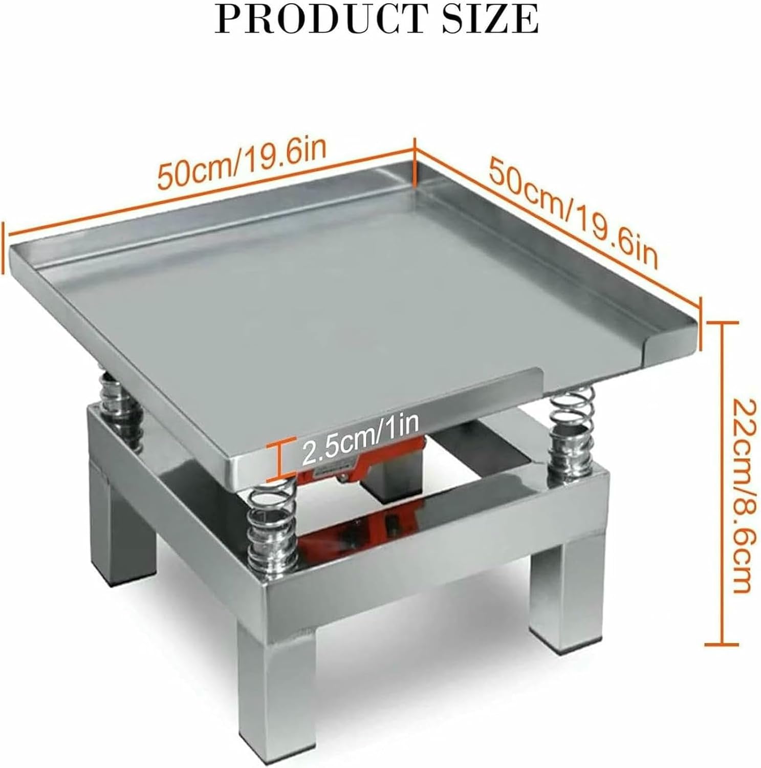 Concrete Vibrating Table,Stainless Steel Mini Vibration Table,Concrete Vibrating Table,Vibrating Table Small,for Remove Bubbles,Shake The Precipitate