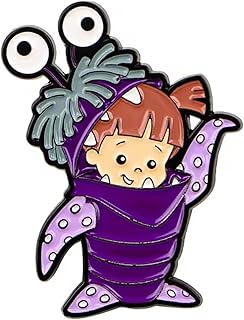 Monsters Cartoon Boo Character 1.2 Inches Tall Metal Enamel Pin