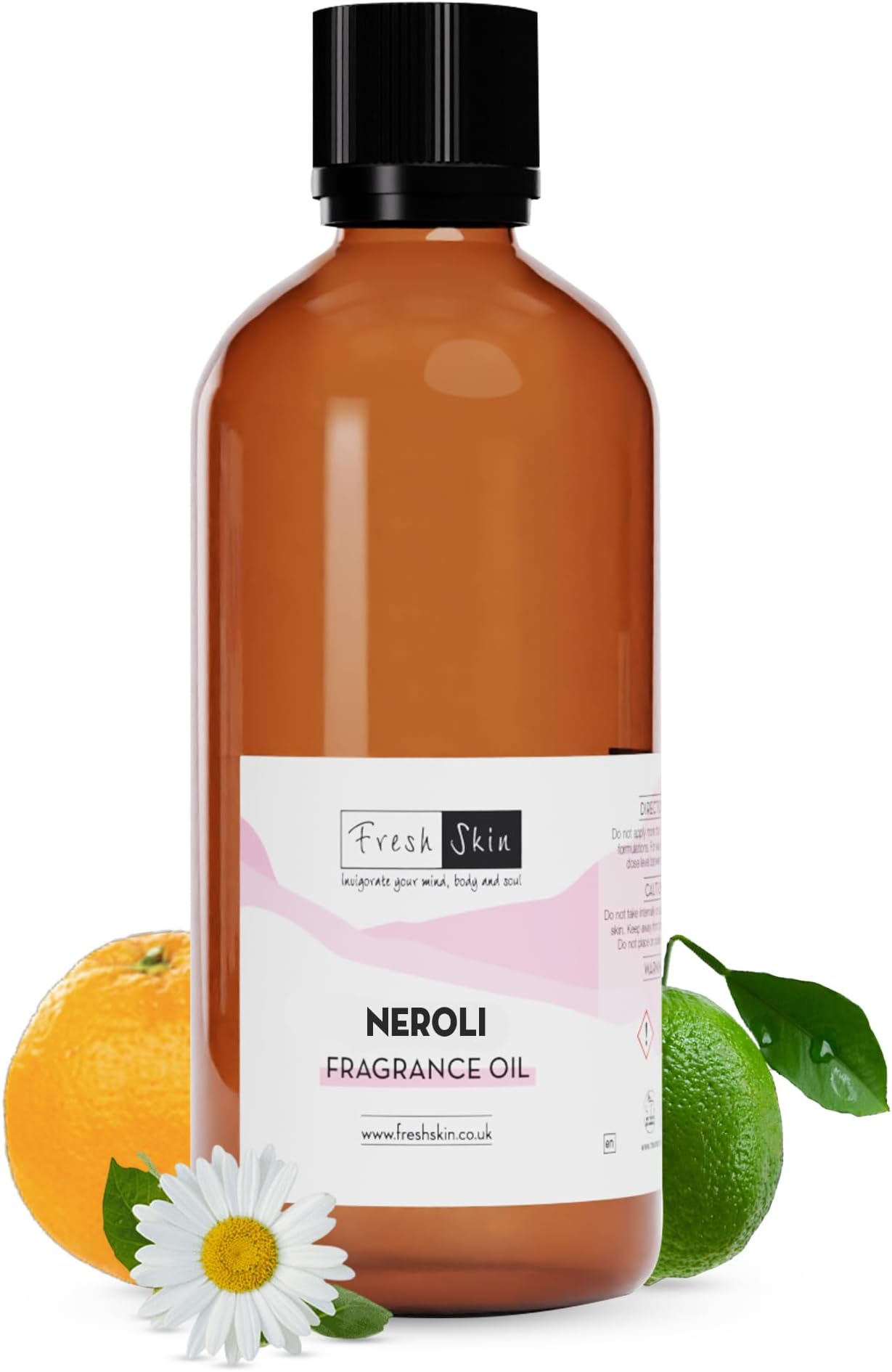 Freshskin Beauty LTD | 100ml Neroli Fragrance Oil - Candles, Bath Bombs, Soap Making, Reed Diffusers & Wax Melts - Cosmetic Grade - Vegan Friendly - A Rich, Complex, & Long Lasting Scent!