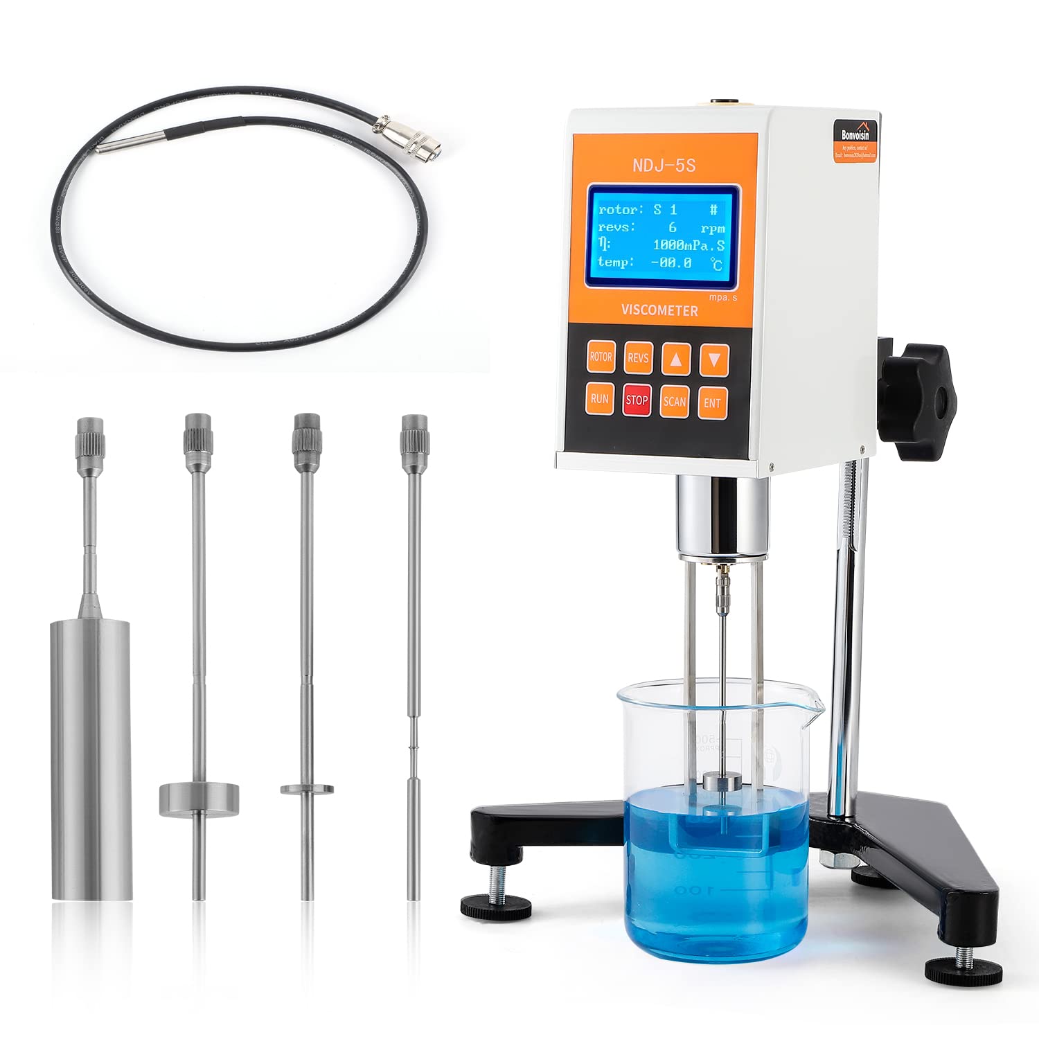 Buy Bonvoisin Digital Rotary 10100,000mPa.S Digital Lab Rotational Viscosity Meter