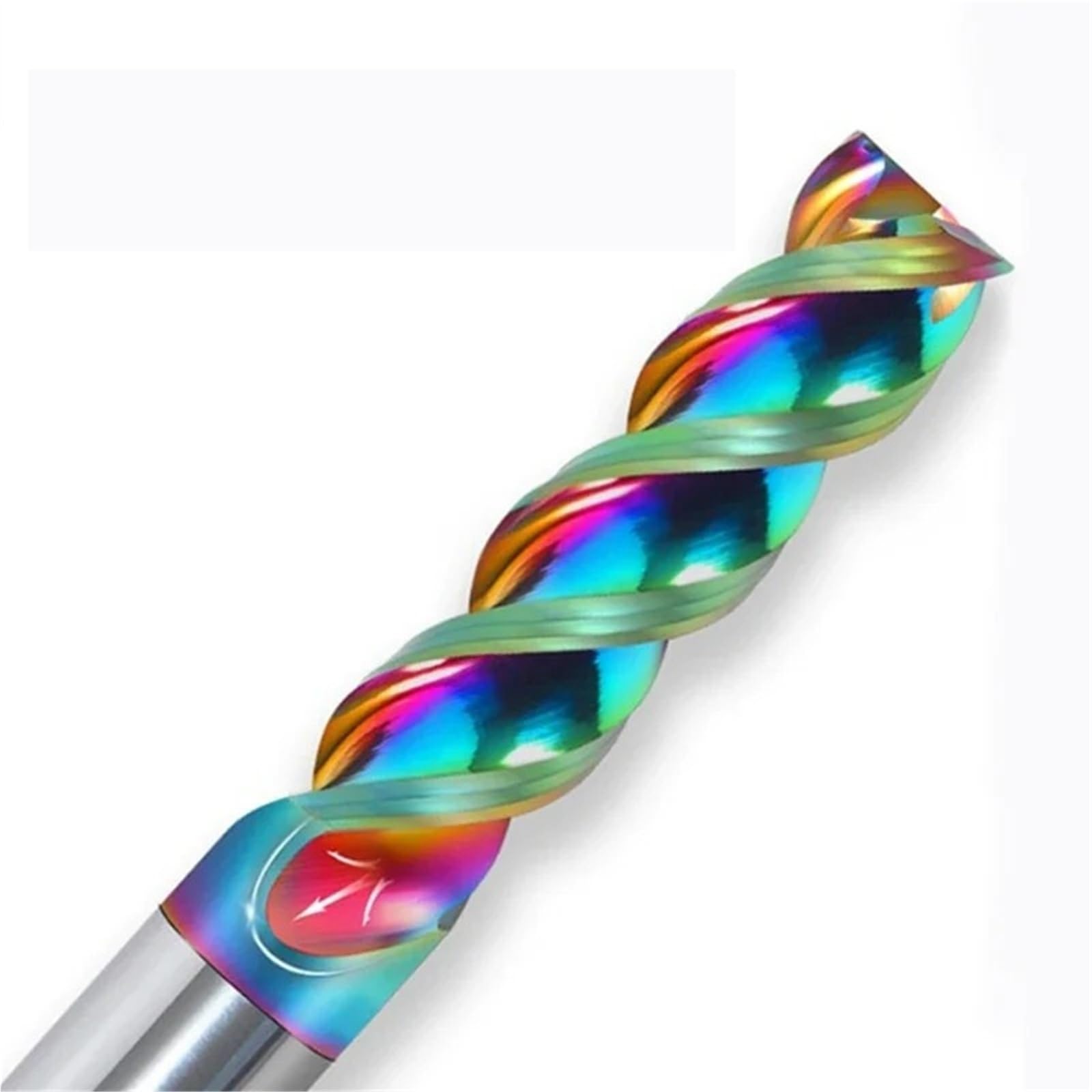 Fraise carbure aluminium 7mm 3 arêtes rainure U outil CNC - 6