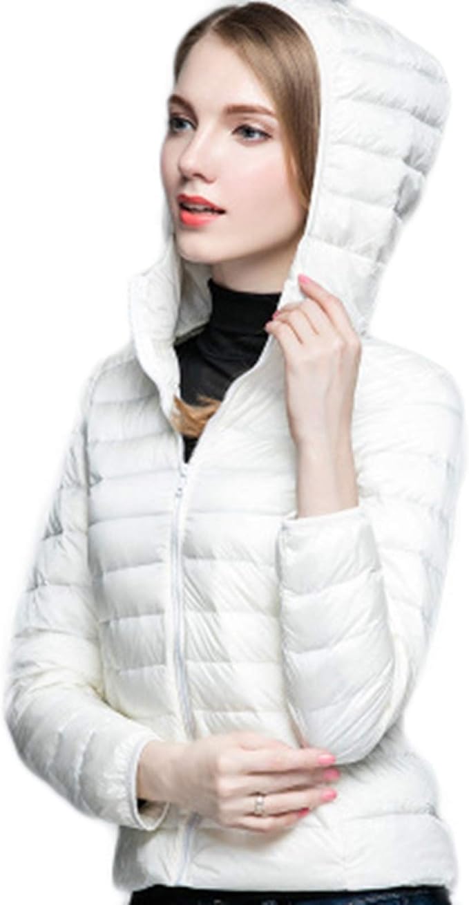 Amazon ダウンジャケット レディース ウルトラ ライトダウン 冬 ジャンパー ライトダウン ホワイトダックダウン コンパクトジャケット 軽量 防寒 秋 冬 シンプル スリム アウター ジャケット ダウンコート コート コート ジャケット 通販