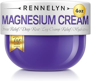 Magnesium Cream Leg Cramps: Soothing Lotion with Magnesium Glycinate, Malate, & Chloride