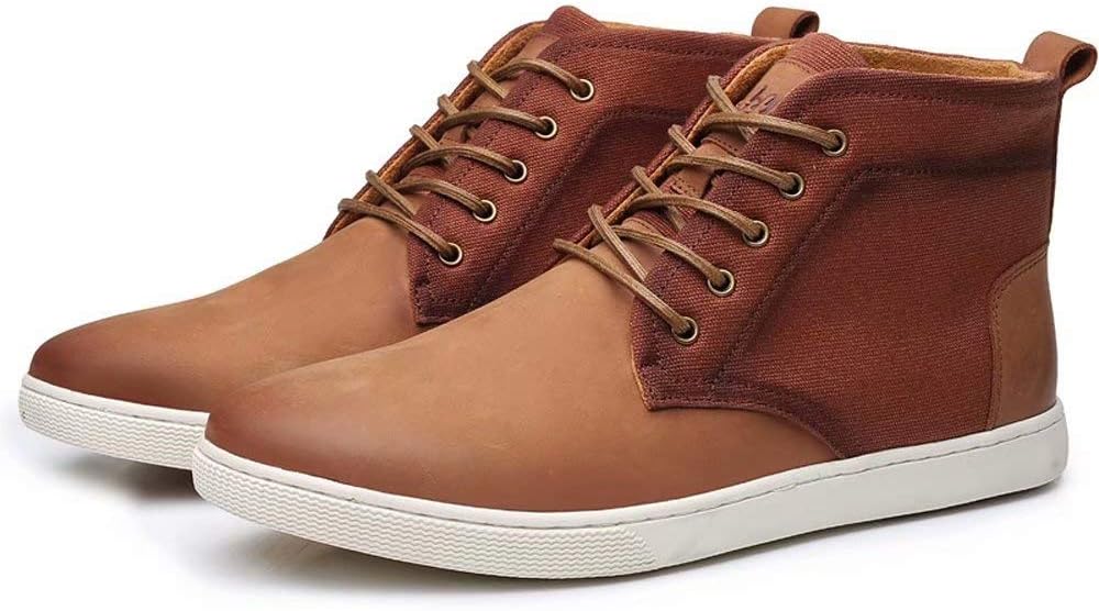 Arkbird Casual Sneaker Shoes, Lace-up Leather Chukka Boots for Men 10 818-brown image 8 of 8 B08K75DKNG
