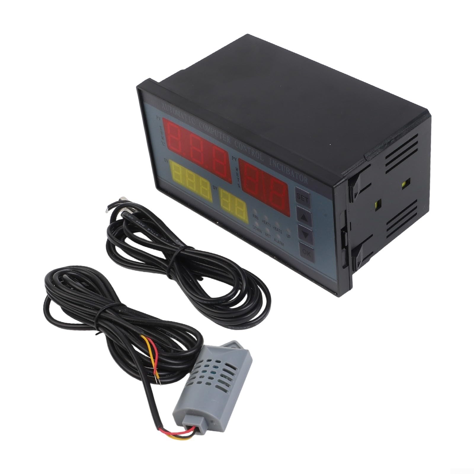 Contrôleur d'incubateur XM-18 thermostat hygrostat automatique 220V noir