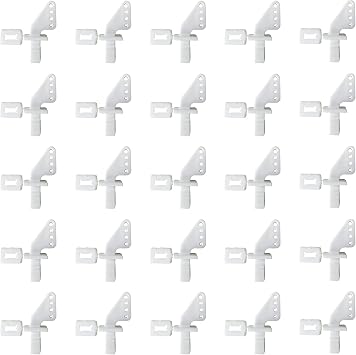 Nylon Control Horn, 30 Pieces of Four-Hole Control Horn Rudder Angle Control Horn Kit for Kt Model Aircraft Such As Rudder and Aileron.