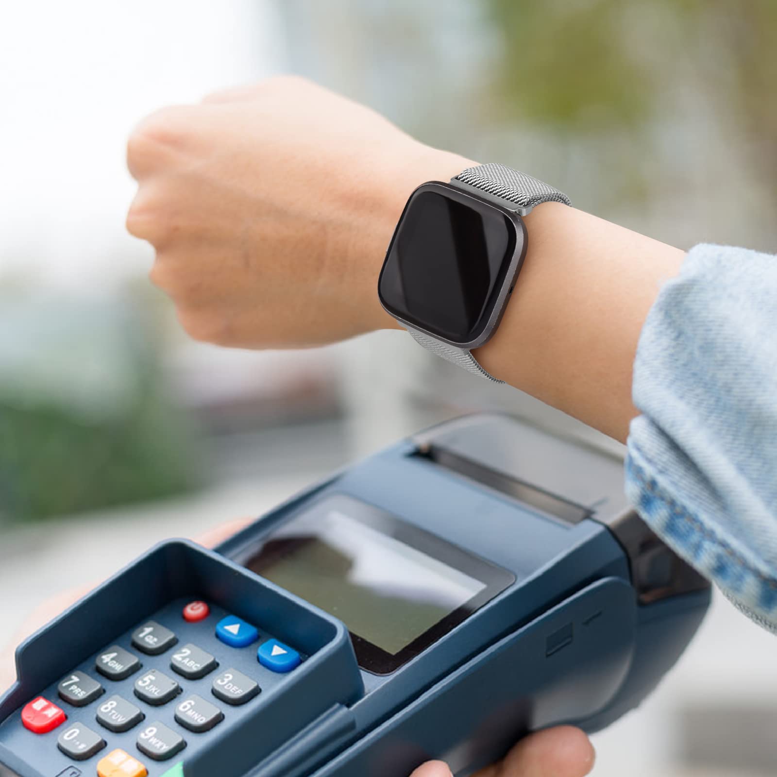 Metal Strap for Fitbit Versa 2, Versa Lite, Versa - Image 2