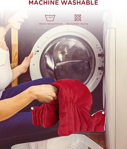 Vista 6 de Almohadilla térmica con peso para aliviar el dolor de cuello y hombros, Comfytemp de 1.5 libras, calefacción eléctrica cuello abrigo para calambres