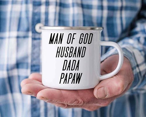 Miniatura 5 de Ideal Gift for Man Of God Husbanddadapapaw -unique Christians Gift for Family Believers and Prayers 12 Oz White Stainless Steel Camping Mug