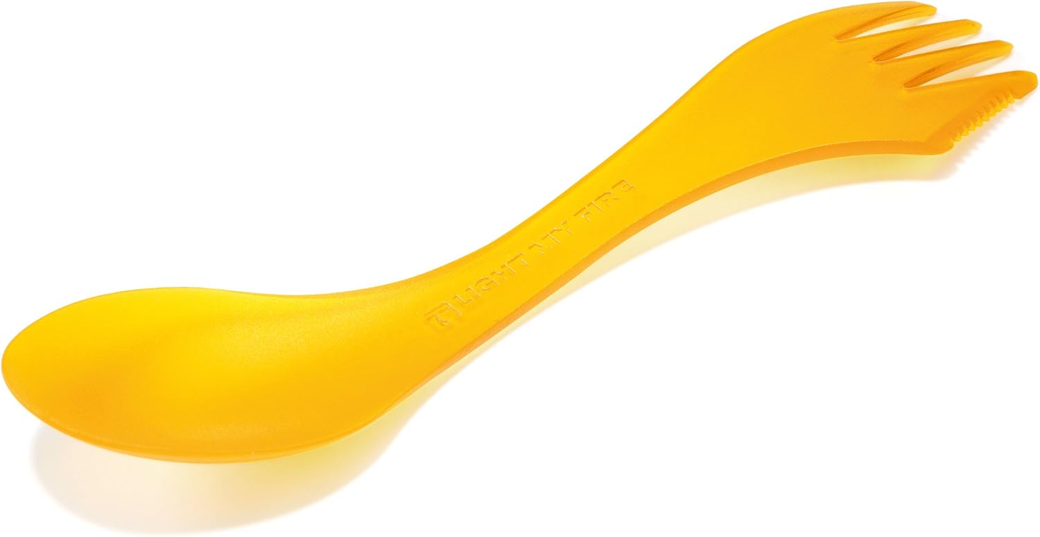 Light my Fire Original BPA-Free Tritan Spork with Full-Sized Spoon, Fork and Serrated Knife Edge