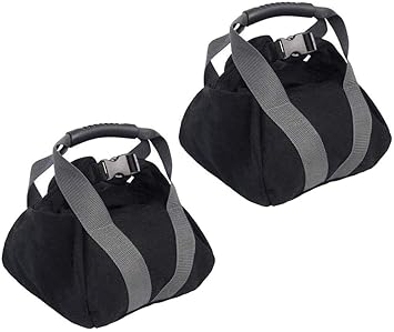 2 Pcs Adjustable Canvas-Kettlebell-Sandbag wtih Handle for Training Home Training, Yoga, Fitness - image, photos