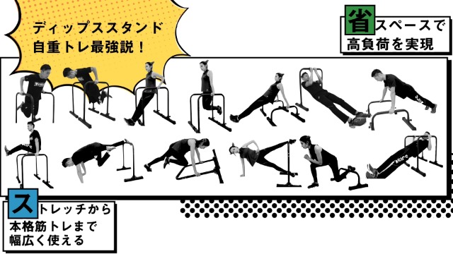 STEADY ディップススタンド【TS System支柱/耐荷重150kg/高さ3段階