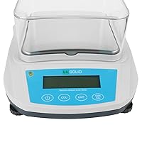 Vista 10 de U.S. Solid Precision Lab Scale 600g x 0.01g- High Precision Analytical Balance w/USB and RS232 Interface, Detachable Draft Shield, 1 x 500g