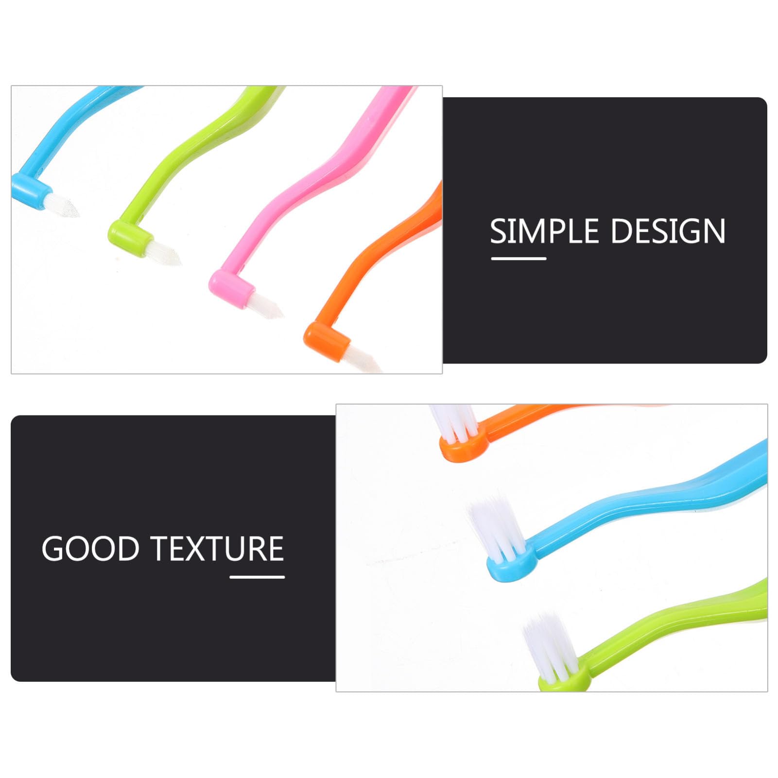 Beaupretty 20 Pièces Brosse À Dents À Double Tête Brosses À Dents Portables Manuel Interspace Accessoire Pour La Maison Brosses À Dents Coniques De Voyage Interdentaires À Double Tête
